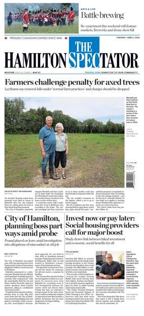 Cover of The Hamilton Spectator