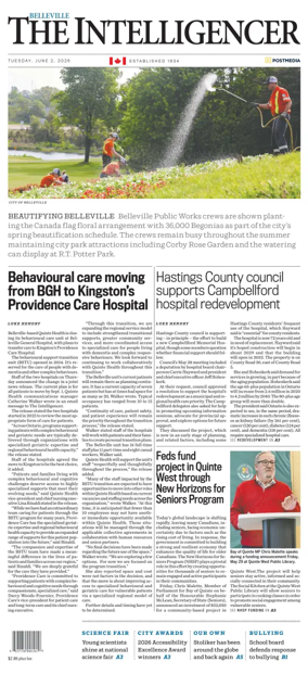Cover of The Intelligencer (Belleville)