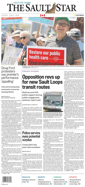 Cover of The Sault Star