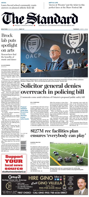 Cover of The Standard (St. Catharines)