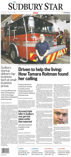 Cover of The Sudbury Star
