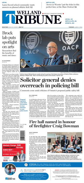 Cover of The Welland Tribune