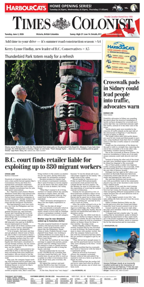 Cover of Times Colonist