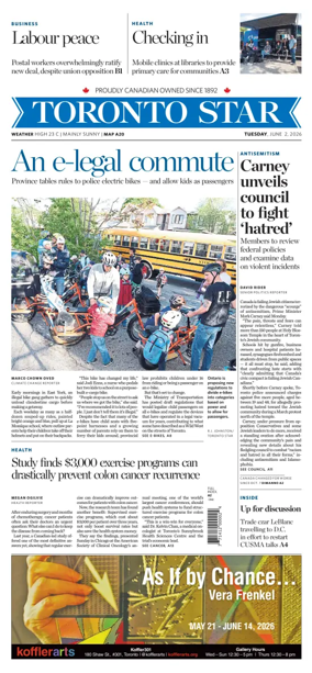 Cover of Toronto Star