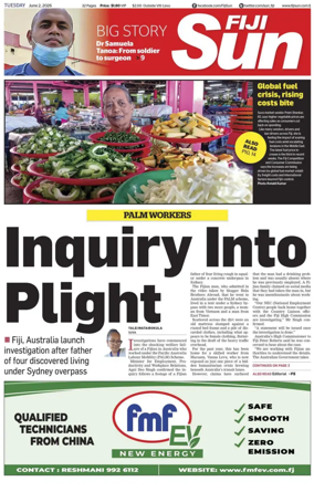 Cover of Fiji Sun