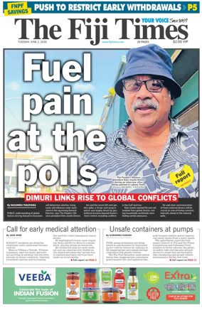 Cover of The Fiji Times