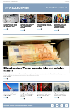 Cover of Euronews Business (Spanish) Compiled Edition