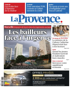 Cover of La Provence Marseille
