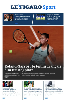 Cover of Le Figaro Sport
