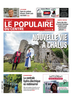 Cover of Le Populaire du Centre (Haute-Vienne)