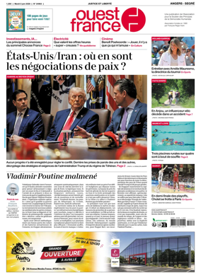 Cover of Ouest France (Angers / Segre)