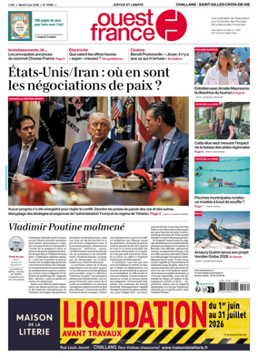 Cover of Ouest France (Challans / Saint-Gilles-Croix-de-Vie)