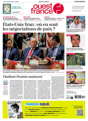 Cover of Ouest France (Chateaubriant)