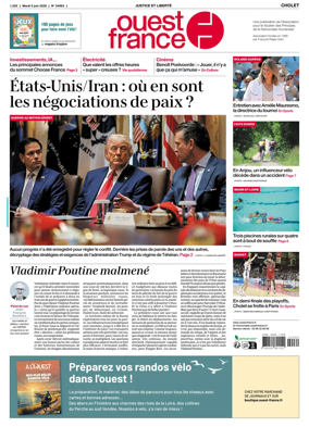 Cover of Ouest France (Cholet)