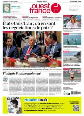 Cover of Ouest-France (Fougeres Vitre)