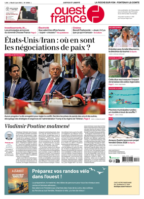 Cover of Ouest France (La Roche-sur-Yon - Fontenay-le-Comte)