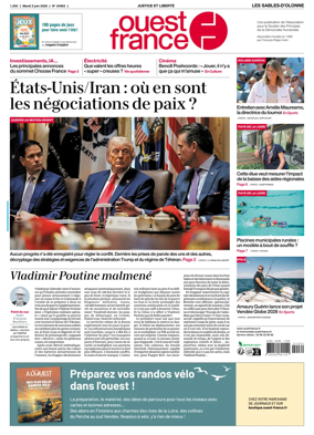Cover of Ouest France (Les Sables-d'Olonne)