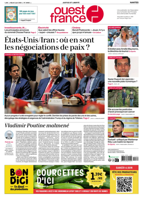 Cover of Ouest France (Nantes)