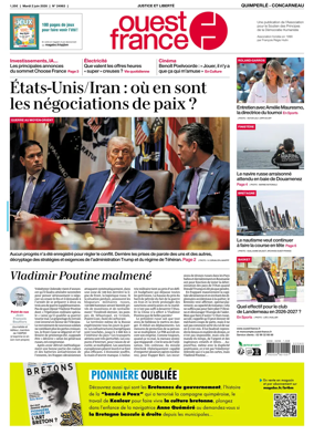 Cover of Ouest-France (Quimperle Concarneau)