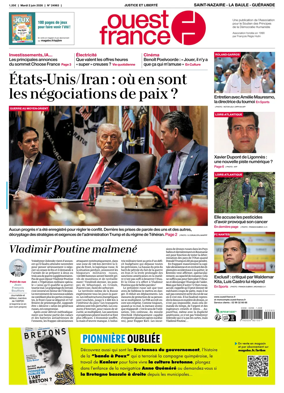 Cover of Ouest France (Saint-Nazaire La Baule Guerande)