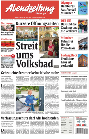 Cover of Abendzeitung Munchen
