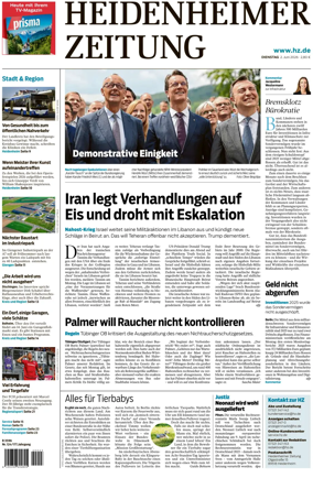 Cover of Heidenheimer Zeitung