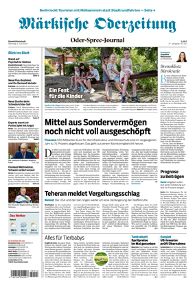 Cover of Markische Oderzeitung Eisenhuttenstadt