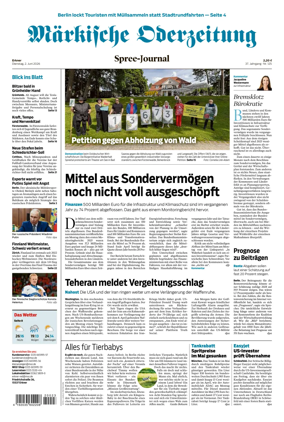 Cover of Markische Oderzeitung Erkner