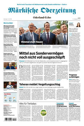 Cover of Markische Oderzeitung Oderland-Echo
