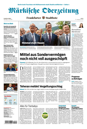 Cover of Markische Oderzeitung Frankfurt (Oder)