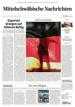 Cover of Mittelschwaebische Nachrichten