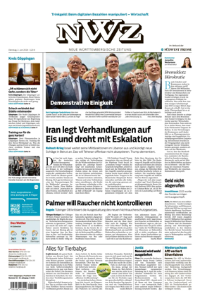 Cover of NWZ – Neue Wurttembergische Zeitung