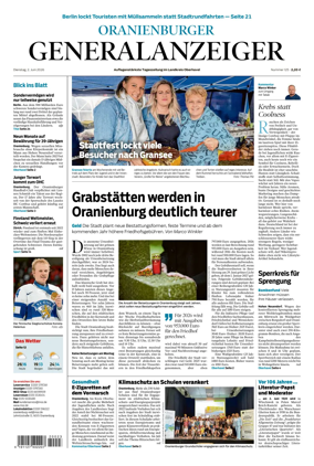 Cover of Oranienburger Generalanzeiger