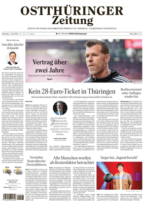 Cover of Ostthuringer Zeitung (Schleiz)