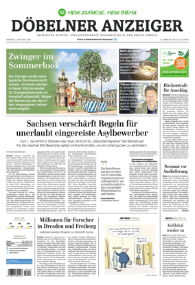 Cover of Sachsische Zeitung (Dobeln)