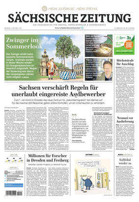 Cover of Sachsische Zeitung (Freital Dippoldiswalde & Osterzgebirge)