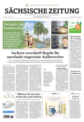 Cover of Sachsische Zeitung (Rodertal)