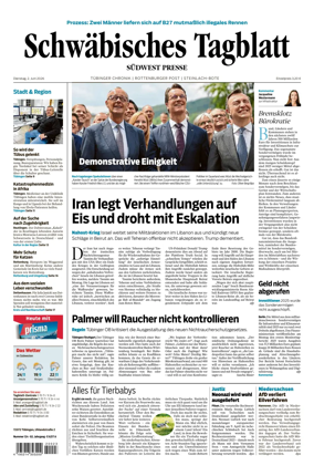 Cover of Schwabisches Tagblatt - Tubinger Chronik