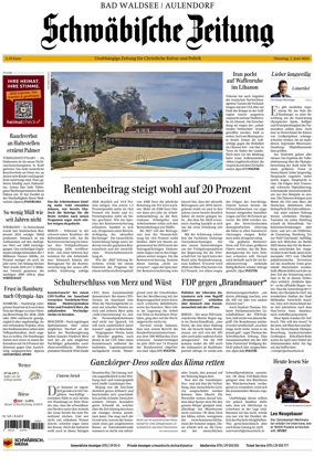 Cover of Schwabische Zeitung (Bad Waldsee / Aulendorf)