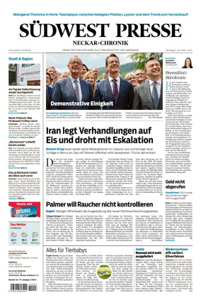 Cover of SUDWEST PRESSE - Neckar-Chronik