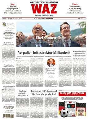 Cover of Westdeutsche Allgemeine Zeitung (Velbert)