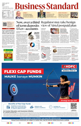 Cover of Business Standard