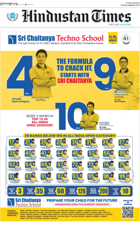 Cover of Hindustan Times (Jalandhar)