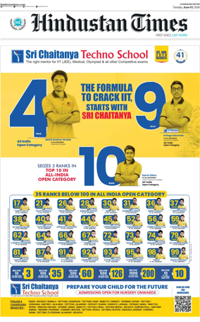Cover of Hindustan Times (Patiala)