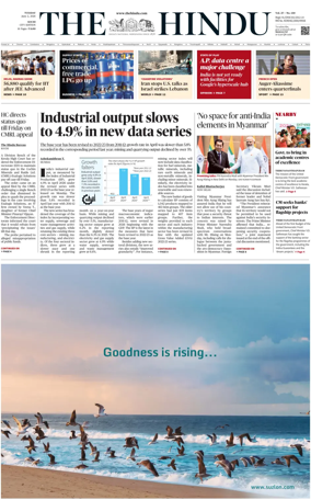 Cover of The Hindu (Kochi)