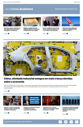 Cover of Euronews Business (Portuguese)