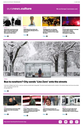 Cover of Euronews Culture and Sport Compiled Edition