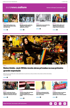 Cover of Euronews Culture and Sport (Portuguese)