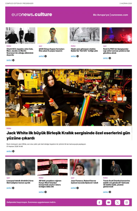 Cover of Euronews Culture and Sport (Turkish) Compiled Edition