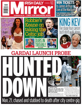 Cover of Irish Daily Mirror